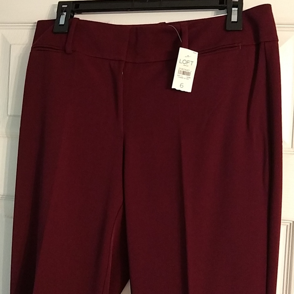 Anne Taylor LOFT Bugundy Trouser
